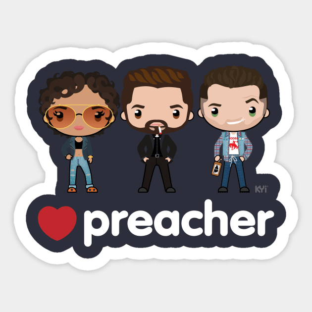 Love Preacher - Tulip, Jess & Cas Sticker by KYi